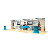30ft Timberline™ Kit w/Straight Fabric Sides and Slat Walls
