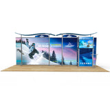 20ft Timberline™ Display with Closet Storage and Straight Side Panels
