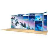 20ft Timberline™ Display with Closet Storage and Straight Side Panels