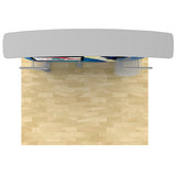 10ft Timberline™ Modular Display w/ Arch Top, Metal Fusion ® Curved wings and TV mount