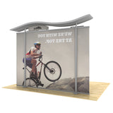 10ft Timberline™ Modular Display w/ Wave Top & Straight Fabric Sides