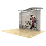10ft Timberline™ Modular Display w/ Wave Top & Straight Fabric Sides