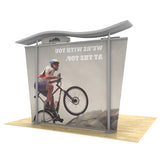 10ft Timberline™ Modular Display w/ Wave Top & Tapered Fabric Sides