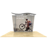 10ft Timberline™ Modular Display w/ Wave Top & Tapered Fabric Sides