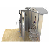 10ft Timberline™ Arch Top Monitor Display with Closet Storage