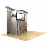 10ft Timberline™ Wave Top Monitor Display with Closet Storage