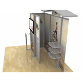 10ft Timberline™ Wave Top Monitor Display with Closet Storage