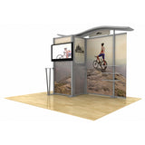 10ft Timberline™ Wave Top Monitor Display with Closet Storage
