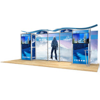 20ft Timberline™ Display with Closet Storage on Both Sides