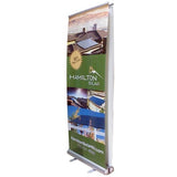 Retractable Banner Stand with Vinyl Graphics - 2-sided 33.5" X 79"