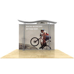 10ft Timberline™ Modular Display w/ Wave Top & Straight Fabric Sides