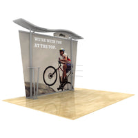 10ft Timberline™ Modular Display w/ Wave Top & Tapered Fabric Sides
