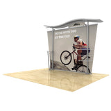 10ft Timberline™ Modular Display w/ Wave Top & Tapered Fabric Sides